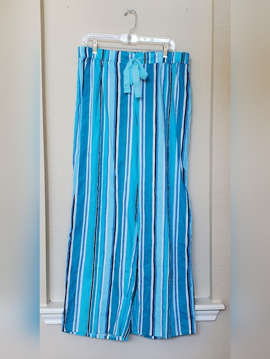 Cacique Other - Cacique Blue Multi-Stripe PJ Bottoms.  Size 14/16